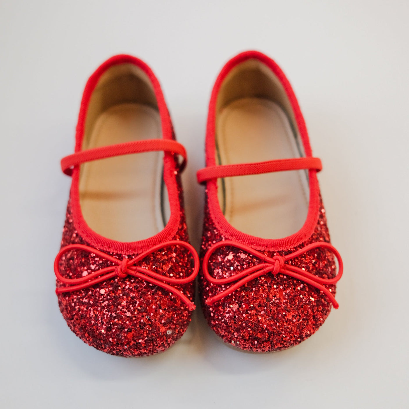 Sparkling Ballet Mary Jane - Red - Princess and the Pea Boutique