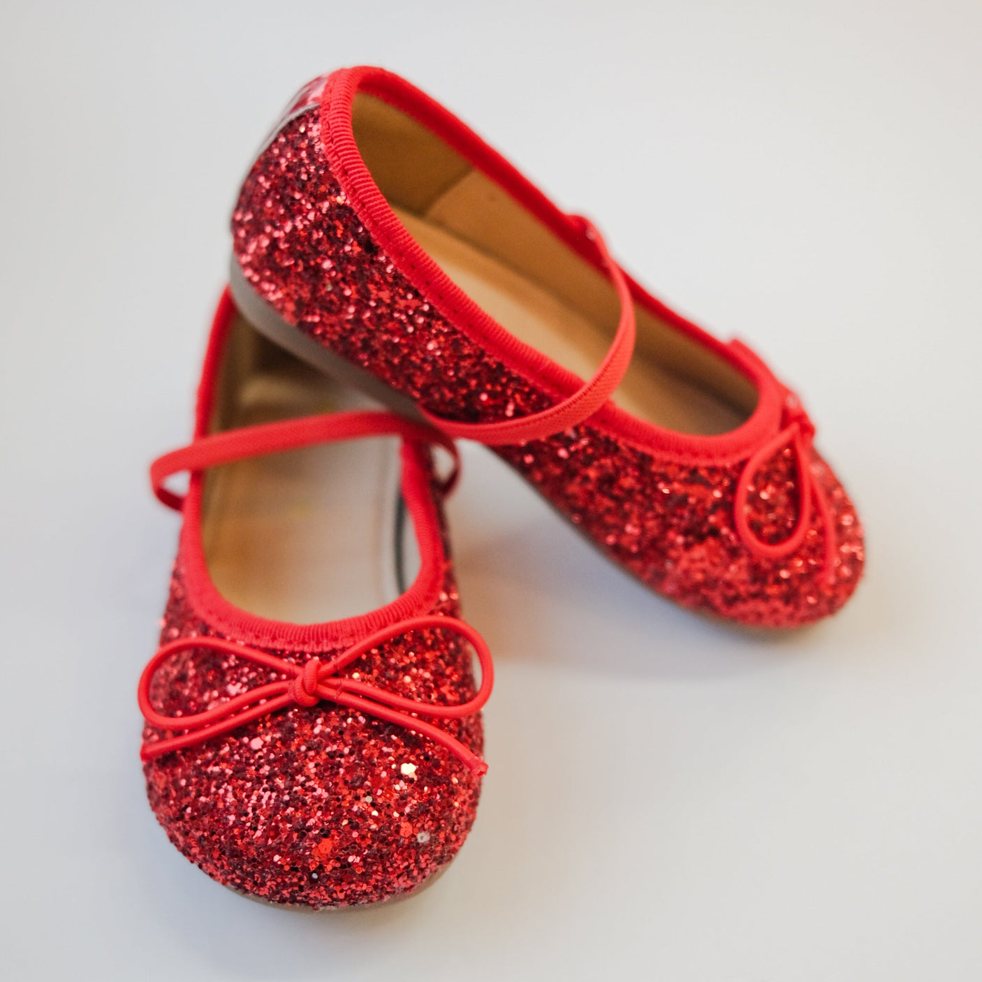 Sparkling Ballet Mary Jane - Red - Princess and the Pea Boutique