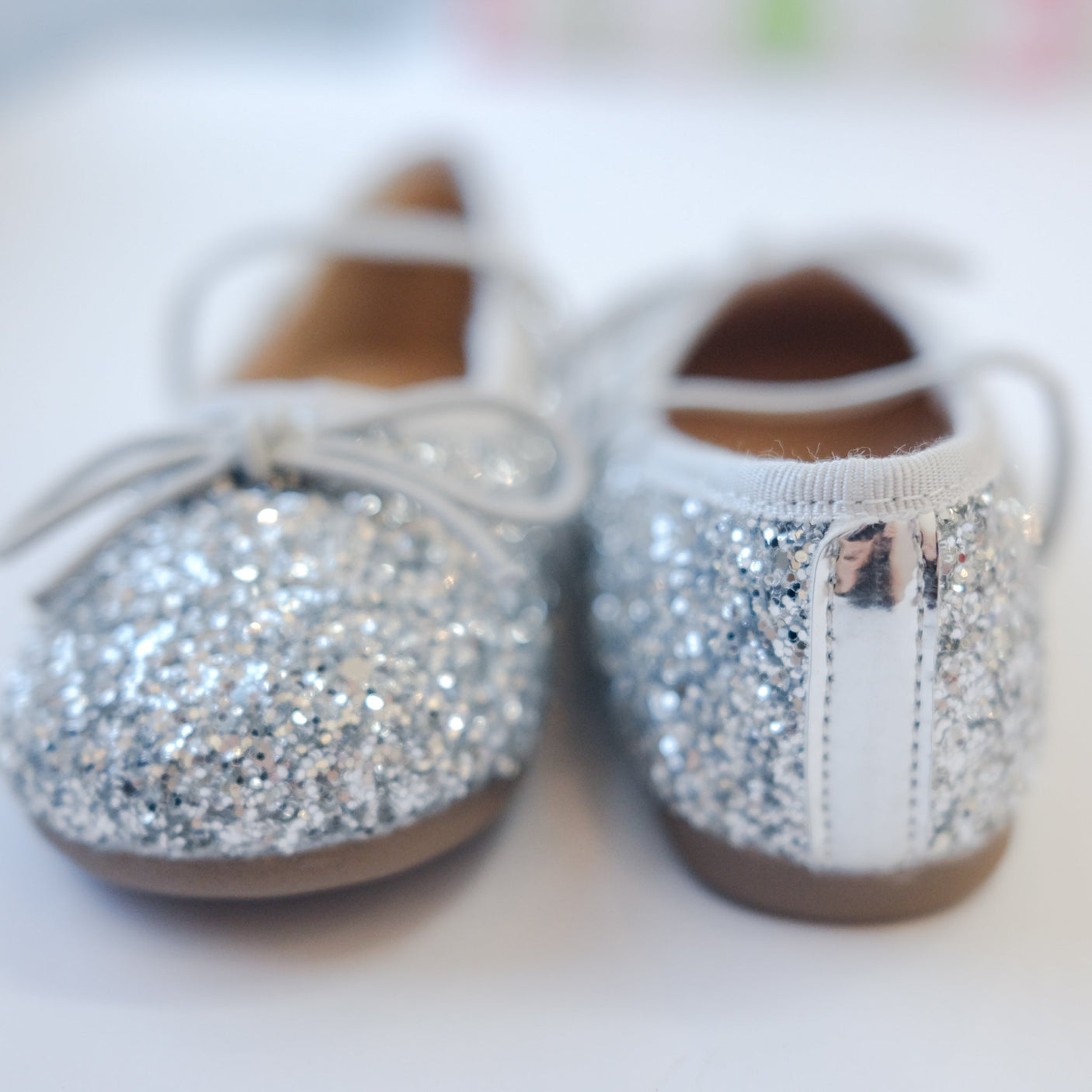 Sparkling Ballet Mary Jane - Silver - Princess and the Pea Boutique