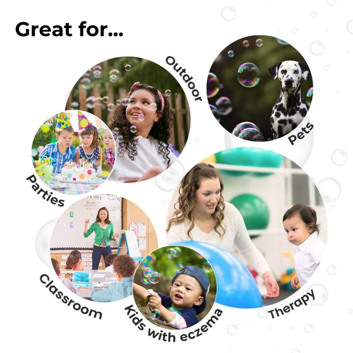 Spike Sensory Bubble Play Skin Happy Botanical Bubbles & Blower Set - Princess and the Pea