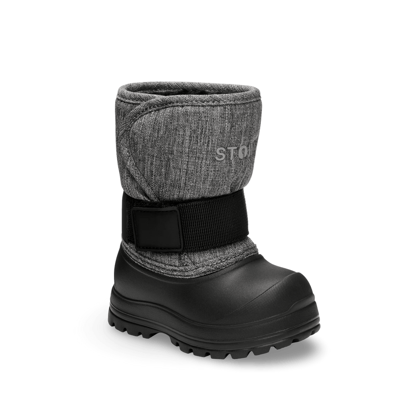 Stonz Trek Toddler Snow Boots - Heather Grey - Princess and the Pea Boutique