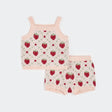 Strawberry Knit Short Set - Princess and the Pea Boutique