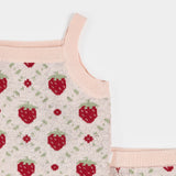 Strawberry Knit Short Set - Princess and the Pea Boutique