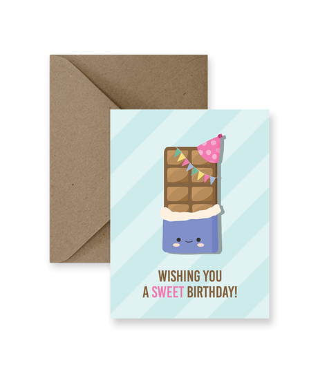 Sweet Choco Birthday Card - Princess and the Pea Boutique
