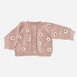 The Blueberry Hill Flower Cardigan Blush - Princess and the Pea Boutique