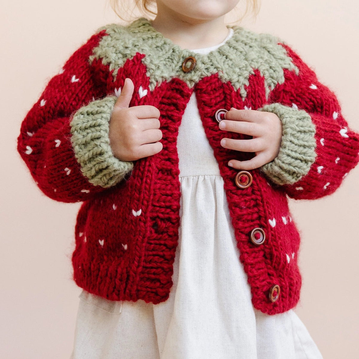 The Blueberry Hill Strawberry Cardigan - Princess and the Pea Boutique