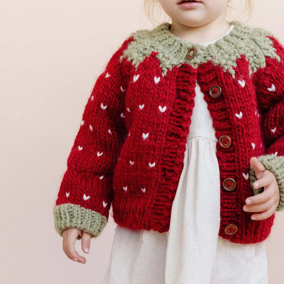 The Blueberry Hill Strawberry Cardigan - Princess and the Pea Boutique