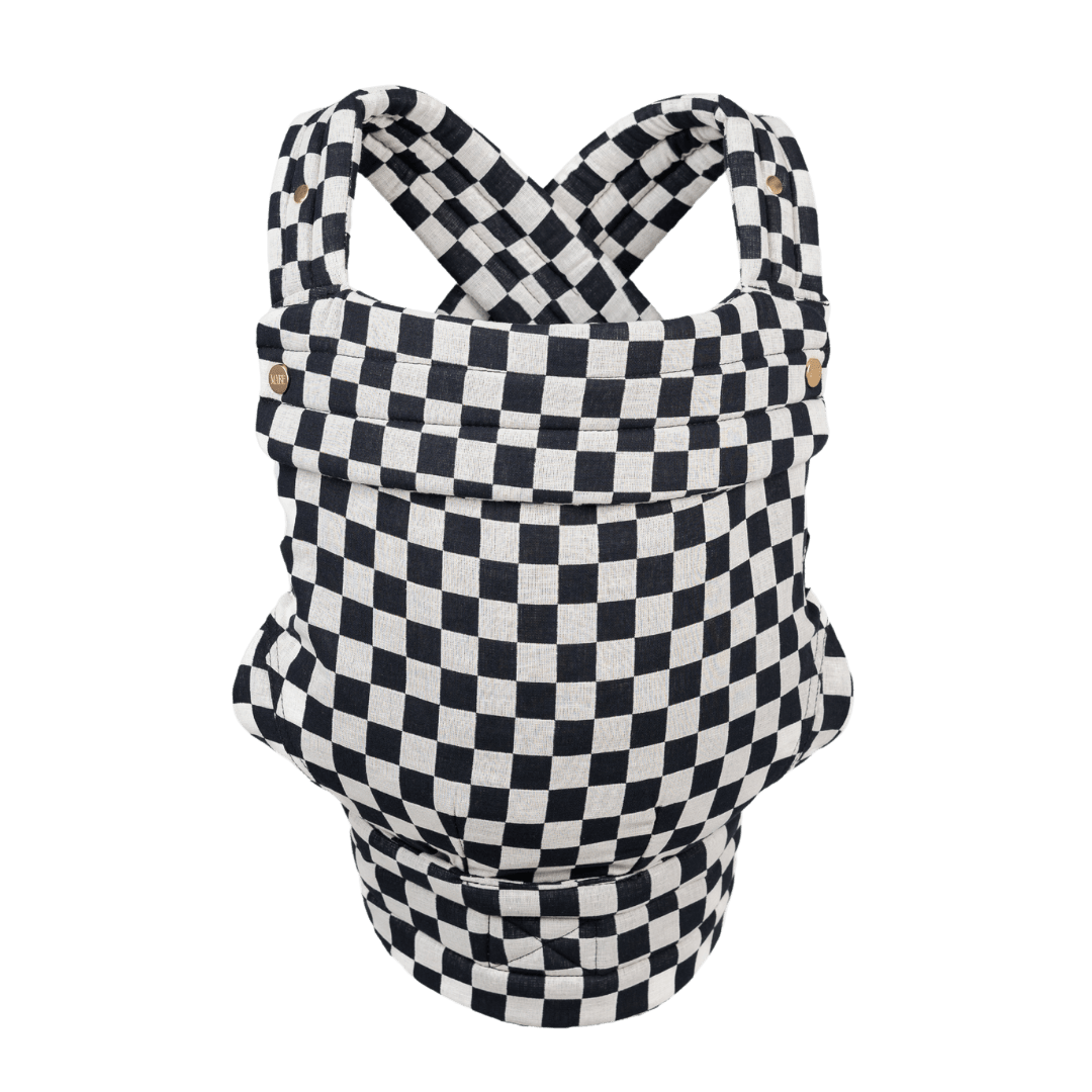 The Monarch Carrier - Ebony Check - Princess and the Pea Boutique