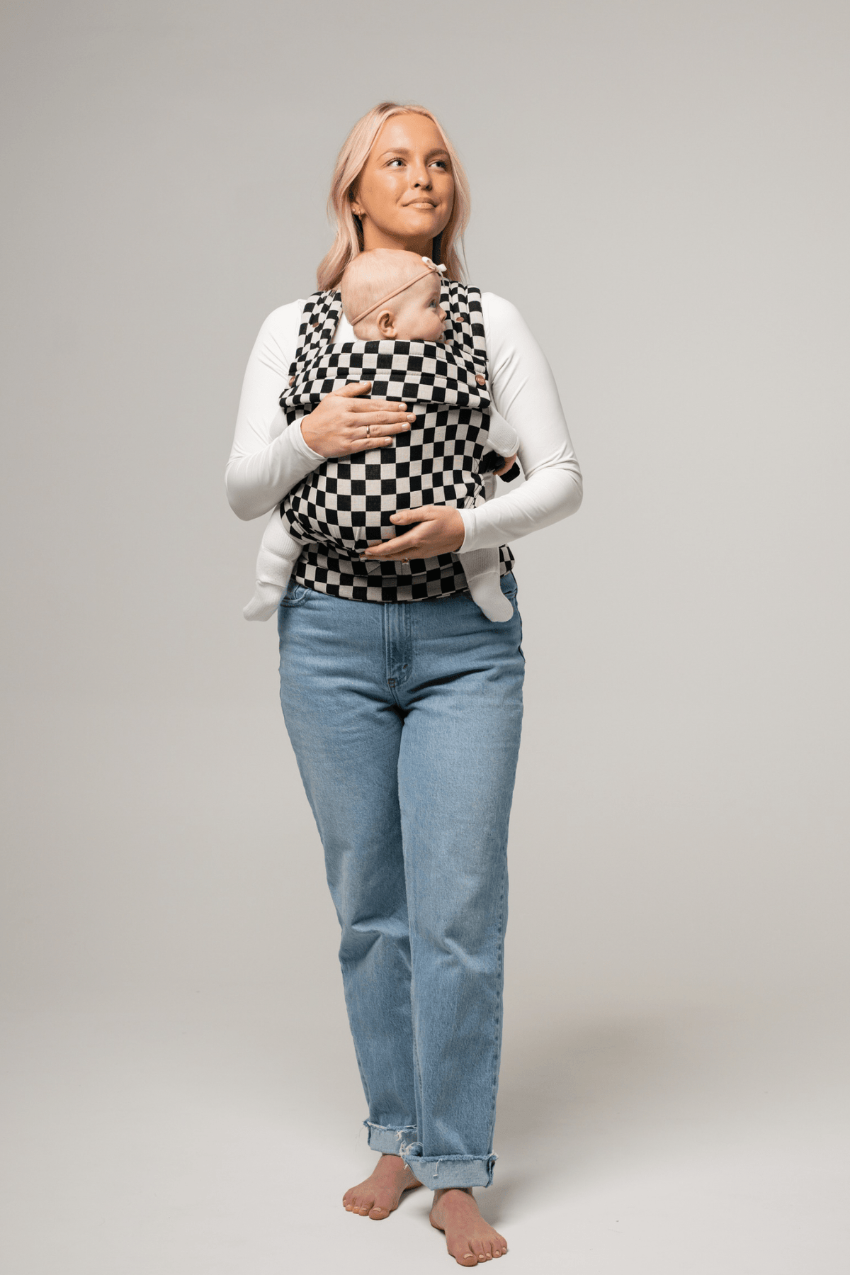 The Monarch Carrier - Ebony Check - Princess and the Pea Boutique