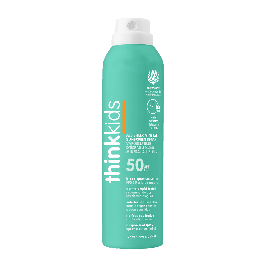 THINK Kids Clear Zinc Sunscreen Spray SPF 50 177ml - Princess and the Pea Boutique