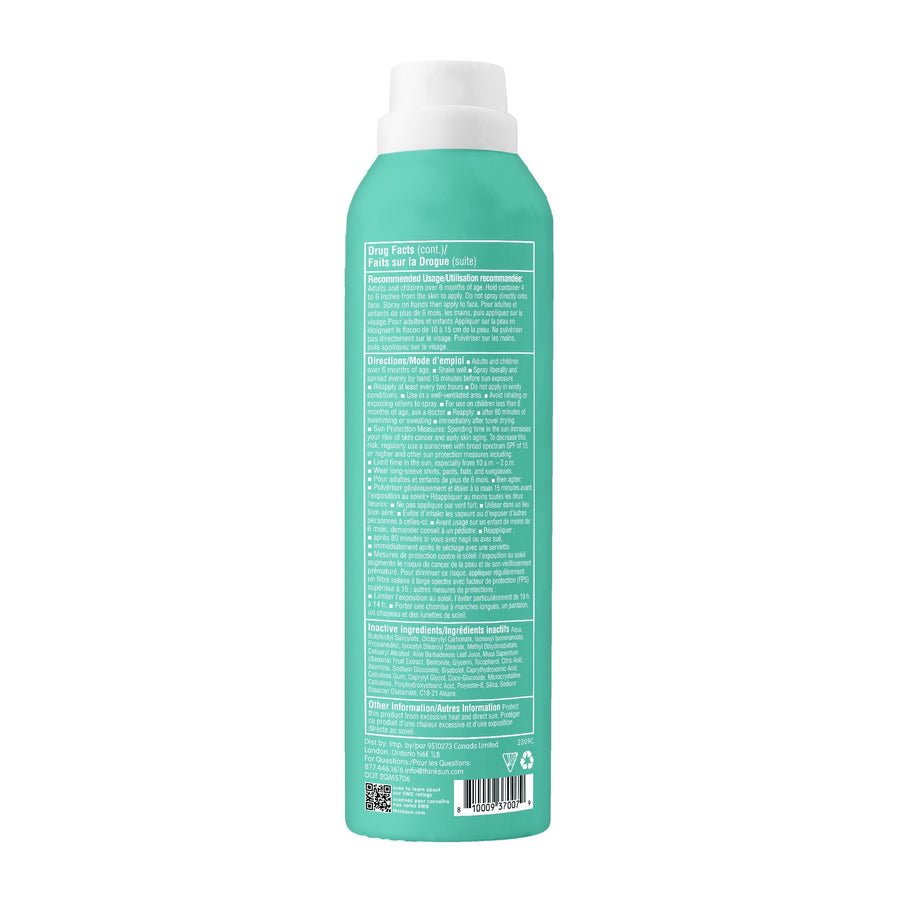 THINK Kids Clear Zinc Sunscreen Spray SPF 50 177ml - Princess and the Pea Boutique