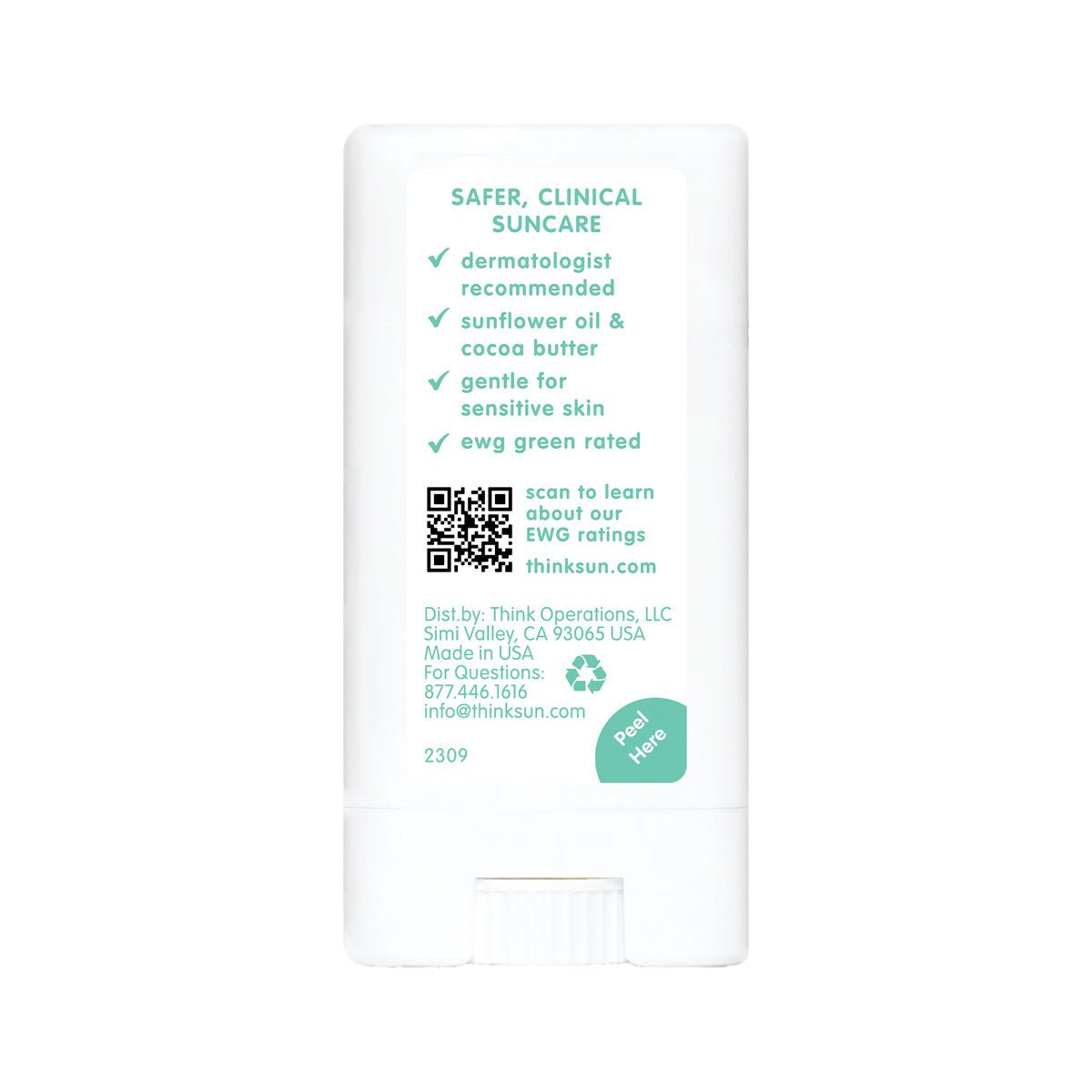 Thinksport Kids Mineral Based Sunscreen Stick SPF 30+ - Princess and the Pea Boutique