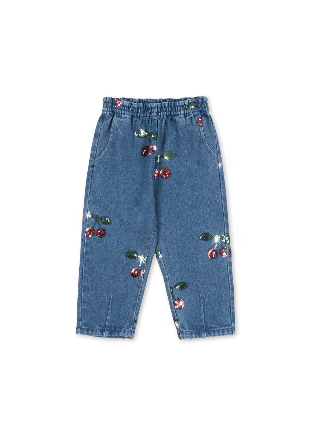 Konges Slojd Magot Sequin Frill Pants - Cherry Sequin