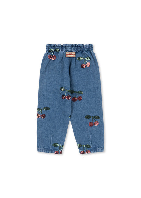 Konges Slojd Magot Sequin Frill Pants - Cherry Sequin