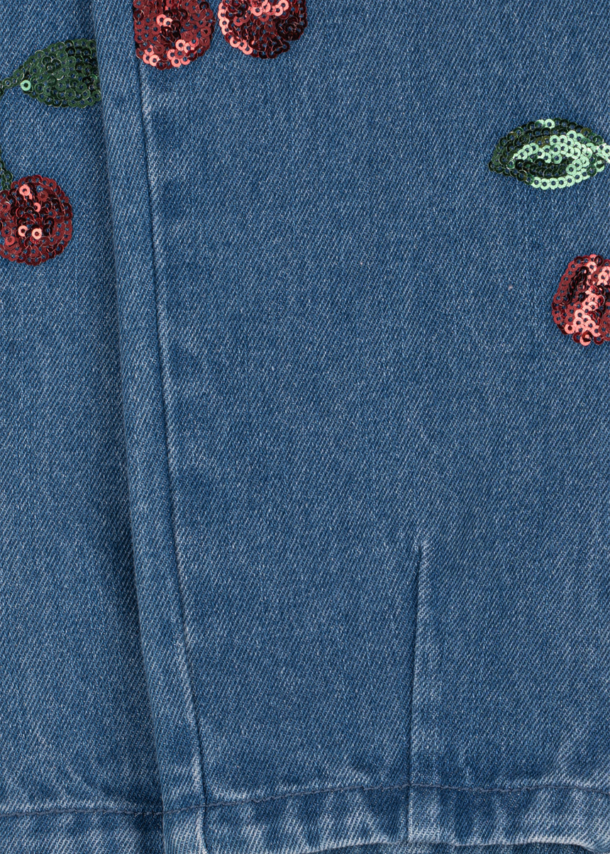 Konges Slojd Magot Sequin Frill Pants - Cherry Sequin