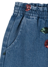 Konges Slojd Magot Sequin Frill Pants - Cherry Sequin