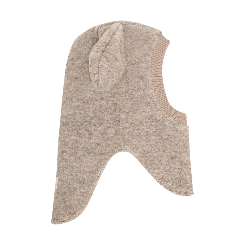 Huttelihut Balaclava Ears Wool - Camel Melange