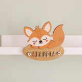 Vintiun Personalized Decorative Plate - Fox - Princess and the Pea Boutique