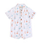 Viverano Organics Sailboat Baby Button Romper (Organic Muslin) - Princess and the Pea Boutique