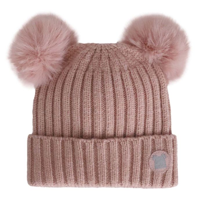 Calikids Soft Touch Knit Baby Hat - Misty Rose