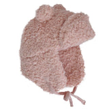 Calikids Teddy Bear Aviator Hat - Rose