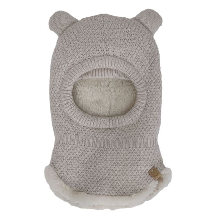 Calikids Knit Balaclava Bear - Moon Beam