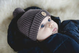 Calikids Knit Baby Hat  - Mocha