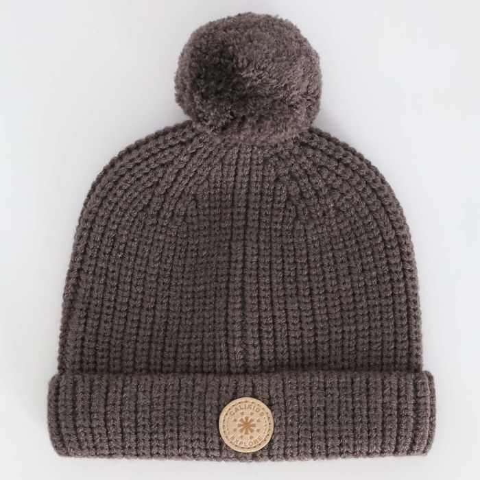 Calikids Knit Baby Hat  - Mocha