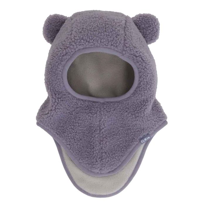 Calikids Teddy Bear Balaclava - Dark Lavender