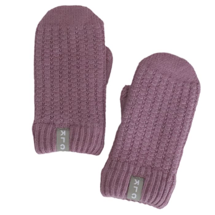 Calikids Soft Touch Knit Mitten - Dusty Orchid