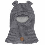 Calikids Knit Bear Soft Touch Balaclava - Light Grey