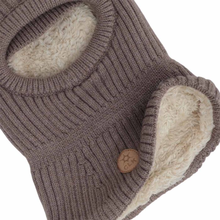 Calikids Knit Bear Soft Touch Balaclava - Mocha