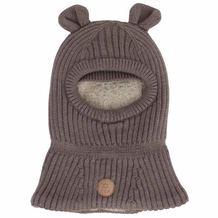 Calikids Knit Bear Soft Touch Balaclava - Mocha