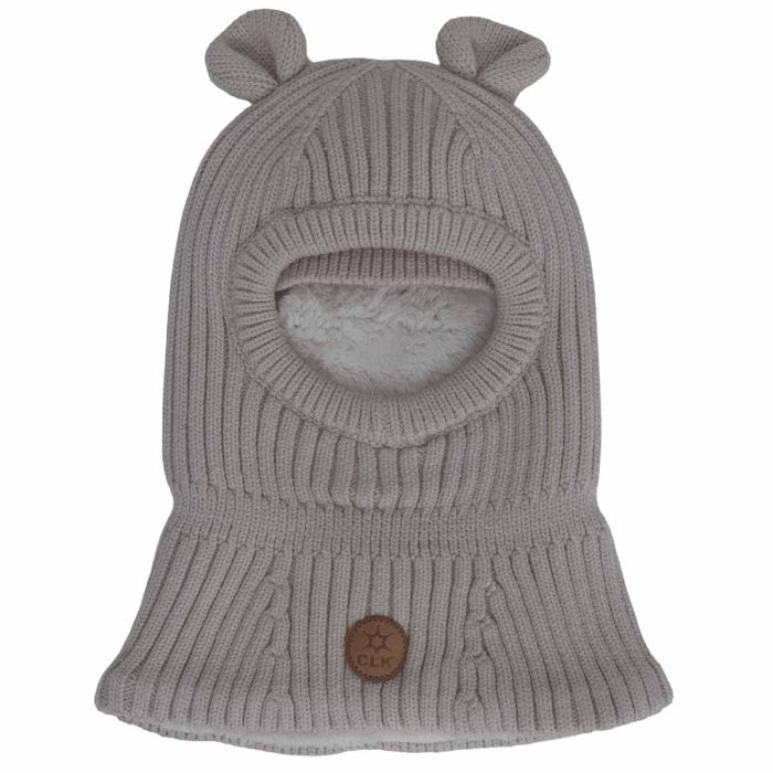 Calikids Knit Bear Soft Touch Balaclava - Moonbeam