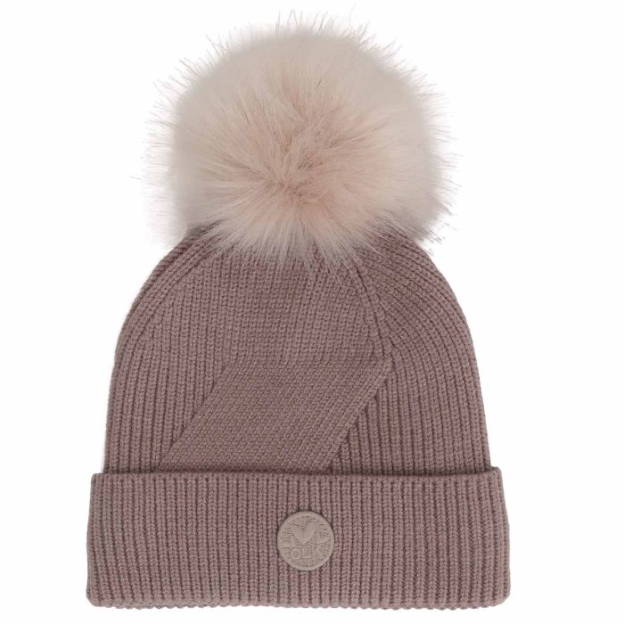 Calikids Knit PomPom Beanie - Mocha