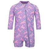 Jan N Jul Kids One Piece UV Sun Suit  - Purple Unicorn