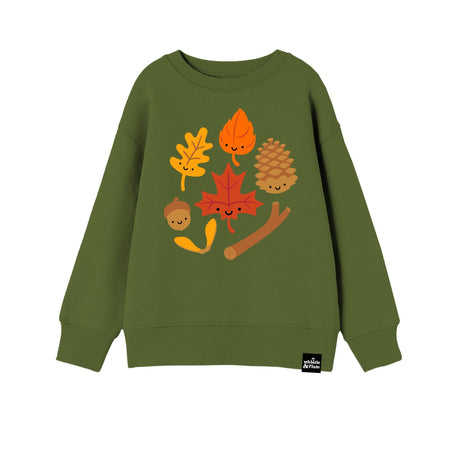 Whistle and Flute Autumn Leaves Sweatshirt - Princess and the Pea Boutique