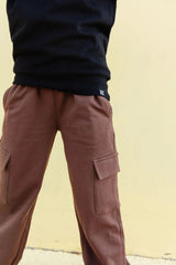 Whistle and Flute Bamboo Cargo Joggers - Espresso - Princess and the Pea Boutique