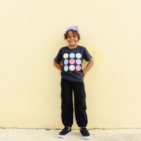 Whistle and Flute Cargo Joggers - Black - Princess and the Pea Boutique