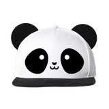 Whistle and Flute Kawaii Panda Flat Brim Cap With Ears - Princess and the Pea Boutique