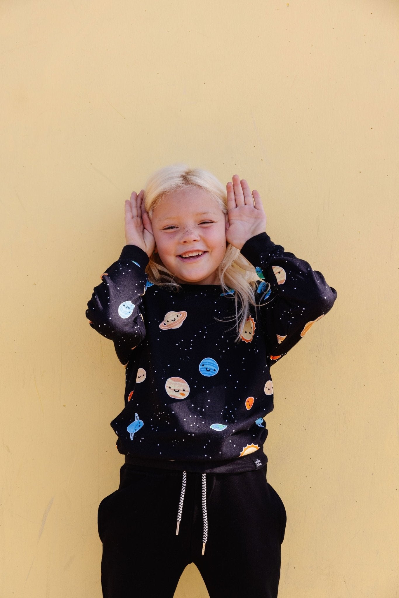 Whistle and Flute Kawaii Space Allover Print Sweatshirt - Princess and the Pea Boutique