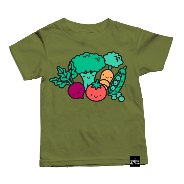 Whistle and Flute Kawaii Vegetables T-Shirt - Princess and the Pea Boutique