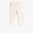 White ¾ length ribbed knit legging, child - Princess and the Pea Boutique