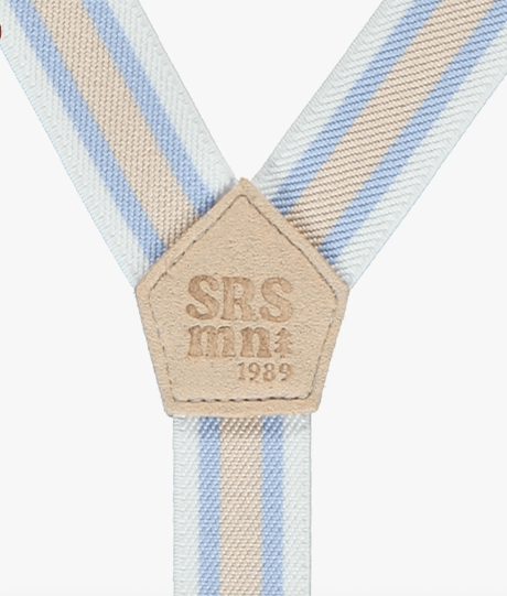 White striped suspenders, child - Princess and the Pea Boutique