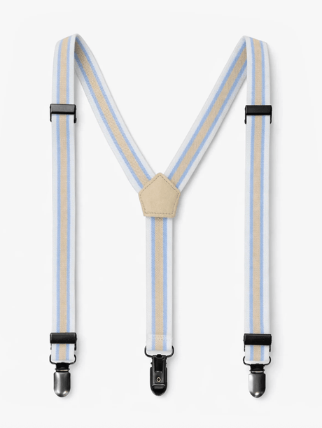 White striped suspenders, child - Princess and the Pea Boutique
