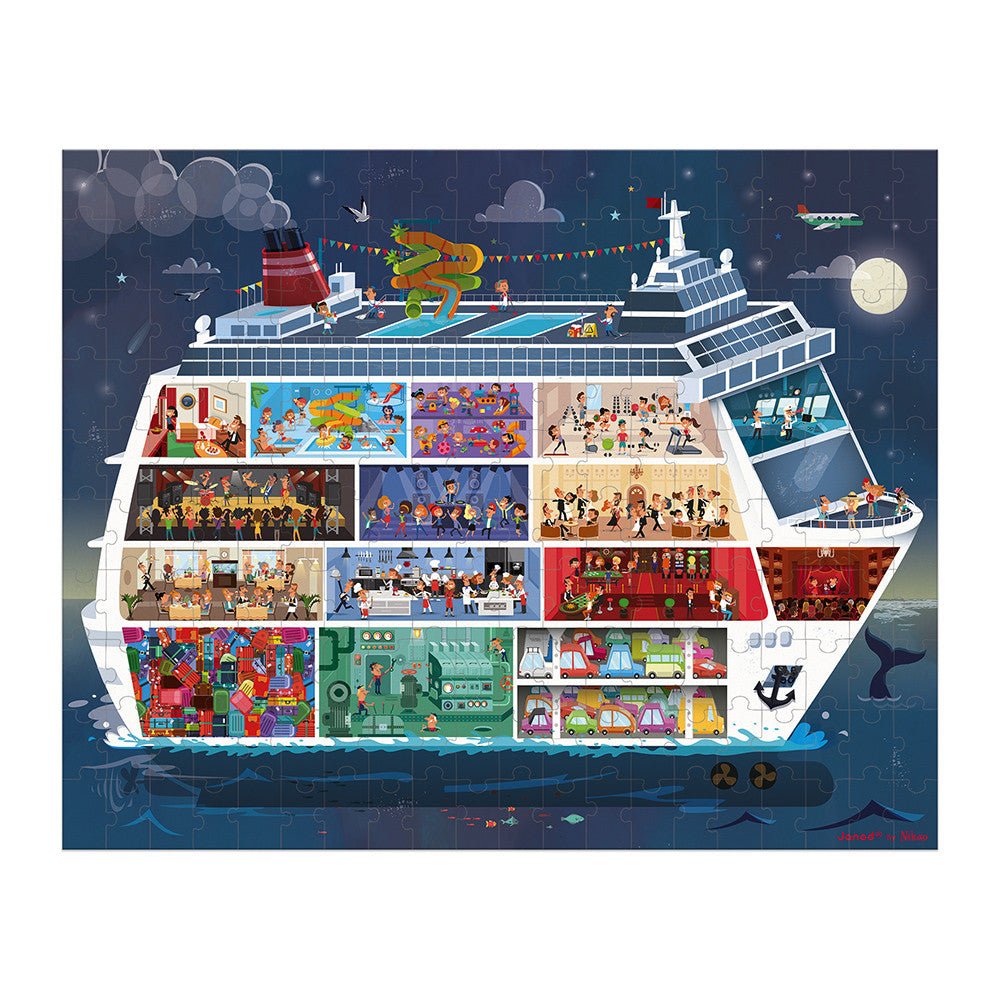 100 & 200 pc - 2 Puzzles - Cruise Ship - Princess and the Pea