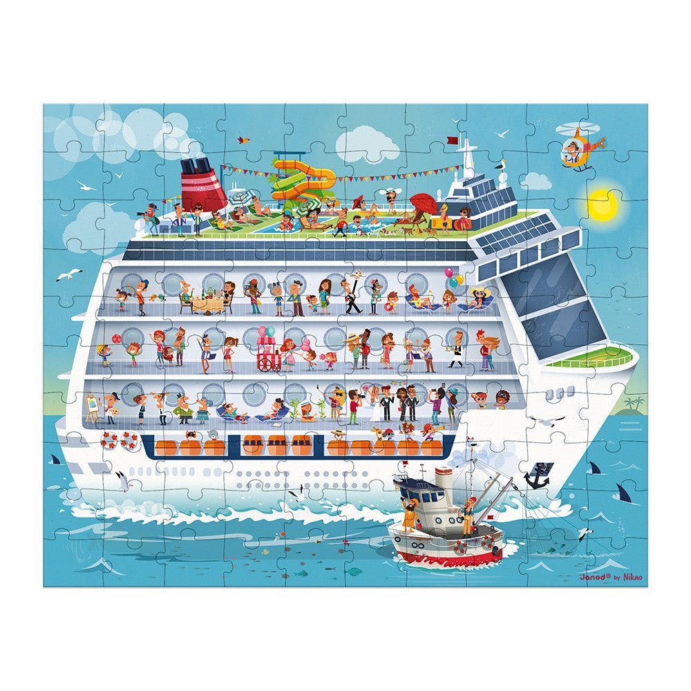 100 & 200 pc - 2 Puzzles - Cruise Ship - Princess and the Pea