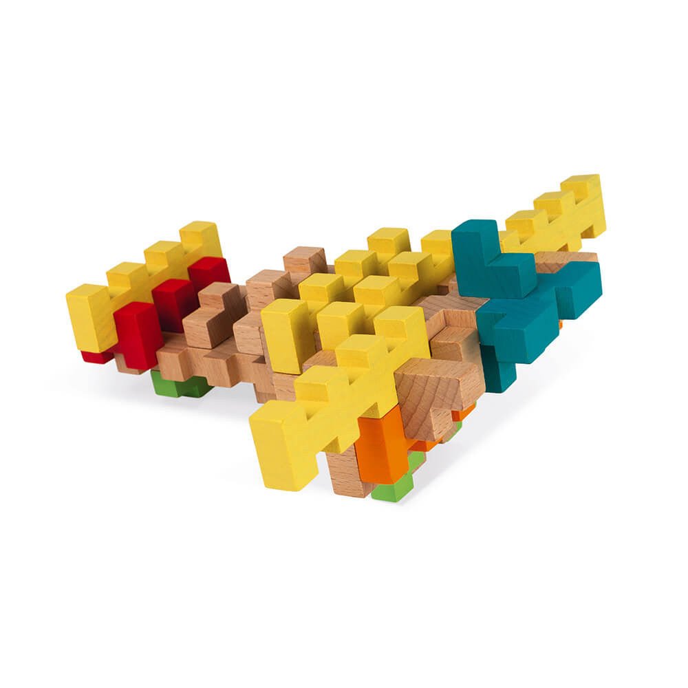 100 pc - Wooden Construction Set (Retired) - Princess and the Pea