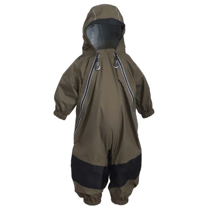 2 Zipper Lined Rain Suit - Olive - Princess and the Pea