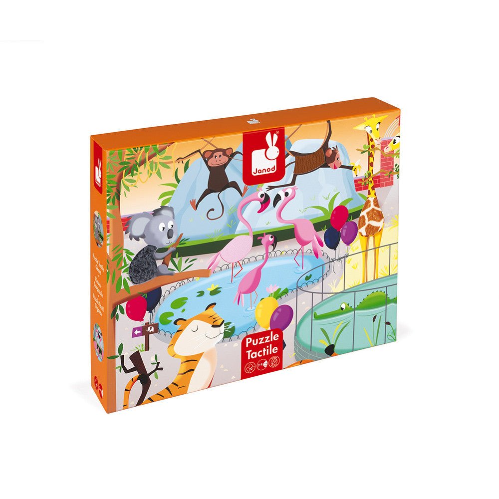 20 pc - Tactile Puzzle - A Day at the Zoo - Princess and the Pea